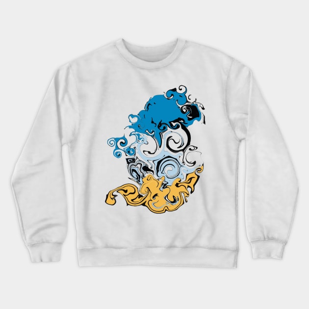 Trippin Donald Duck Crewneck Sweatshirt by fatpuppyprod